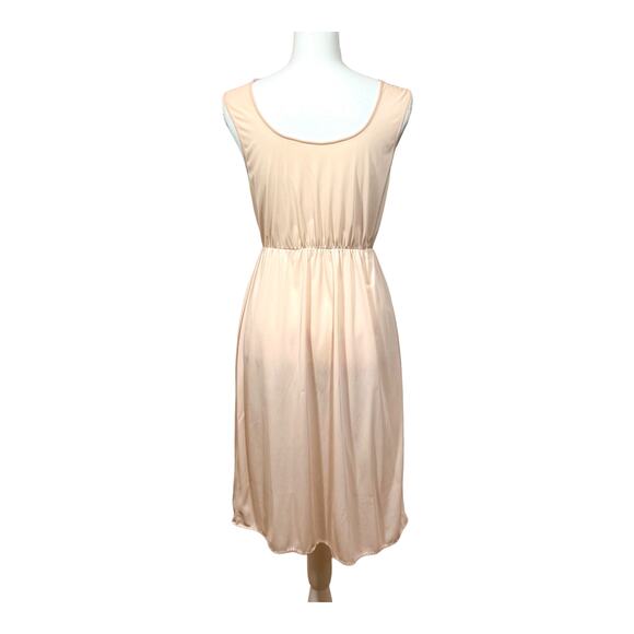 Vintage 1960's Beige Night Gown Lace & Chiffon Front Detail Empire Waist Size S - Picture 9 of 9